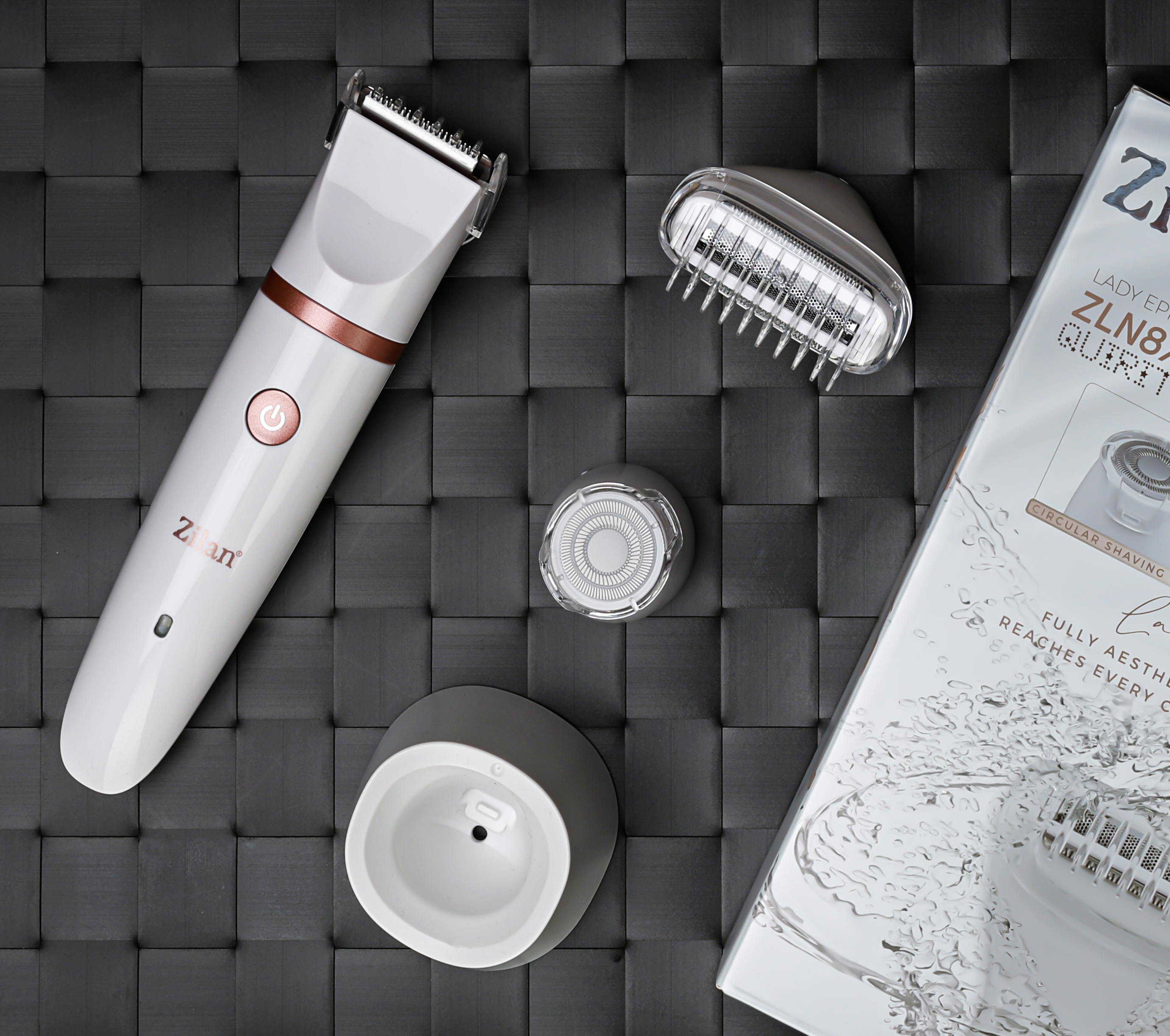 Aparat de epilat profesional Zilan ZLN8740, 3 în 1, încărcare USB
