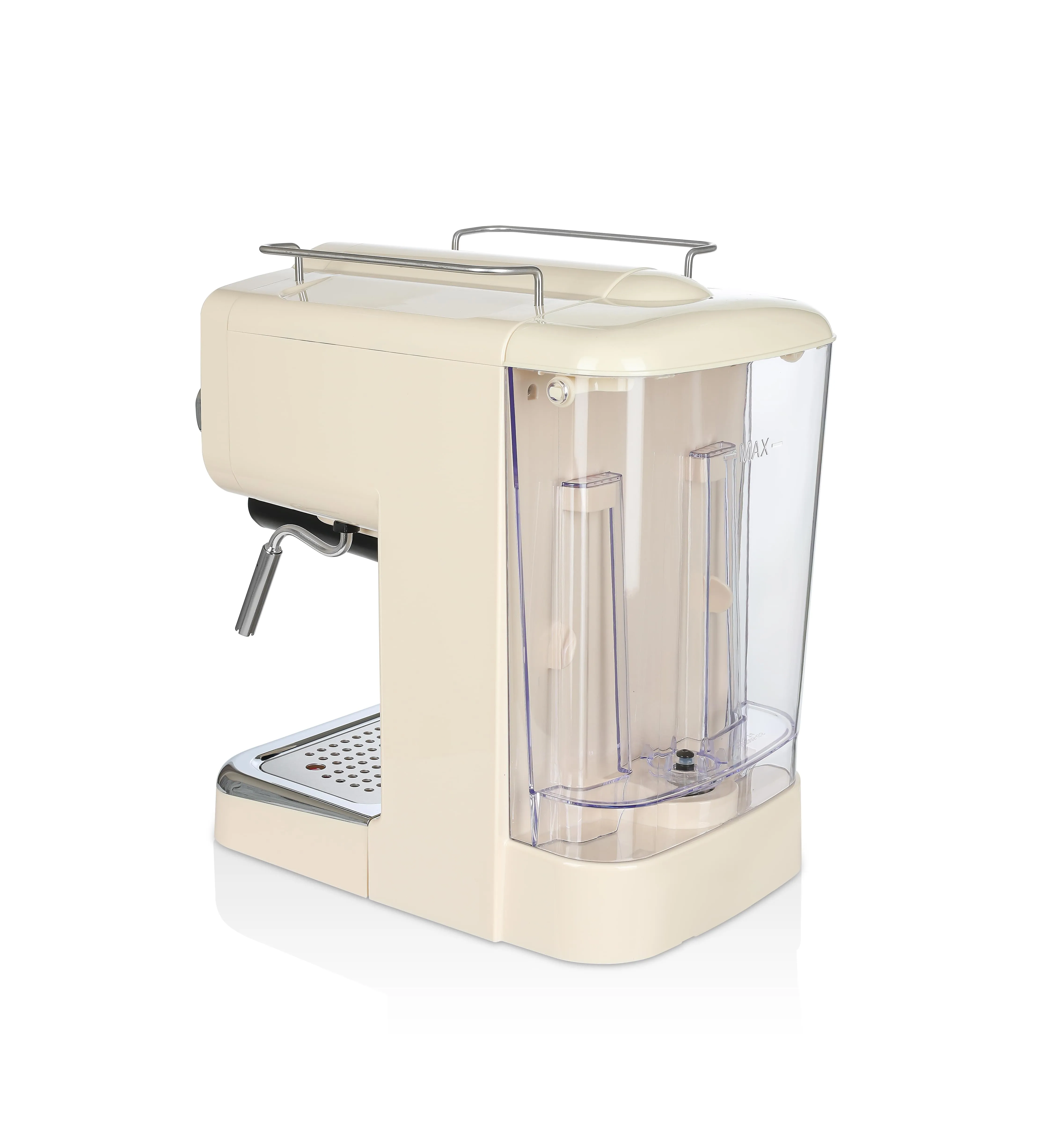 Espressor manual Zilan ZLN2992, crem - design Retro, 15 Bar, 1,25L