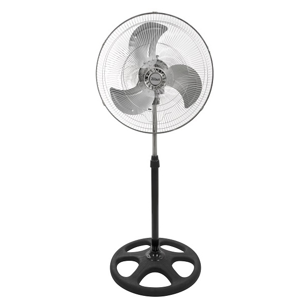 Ventilator cu picior ZILAN 3840,negru cu gri 3 in 1, Putere 55 W, 3 viteze, diametru 45 cm, 